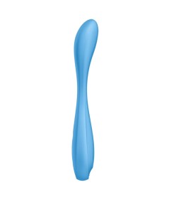 SATISFYER G-SPOT FLEX 4+ MULTI VIBRADOR APP - AZUL