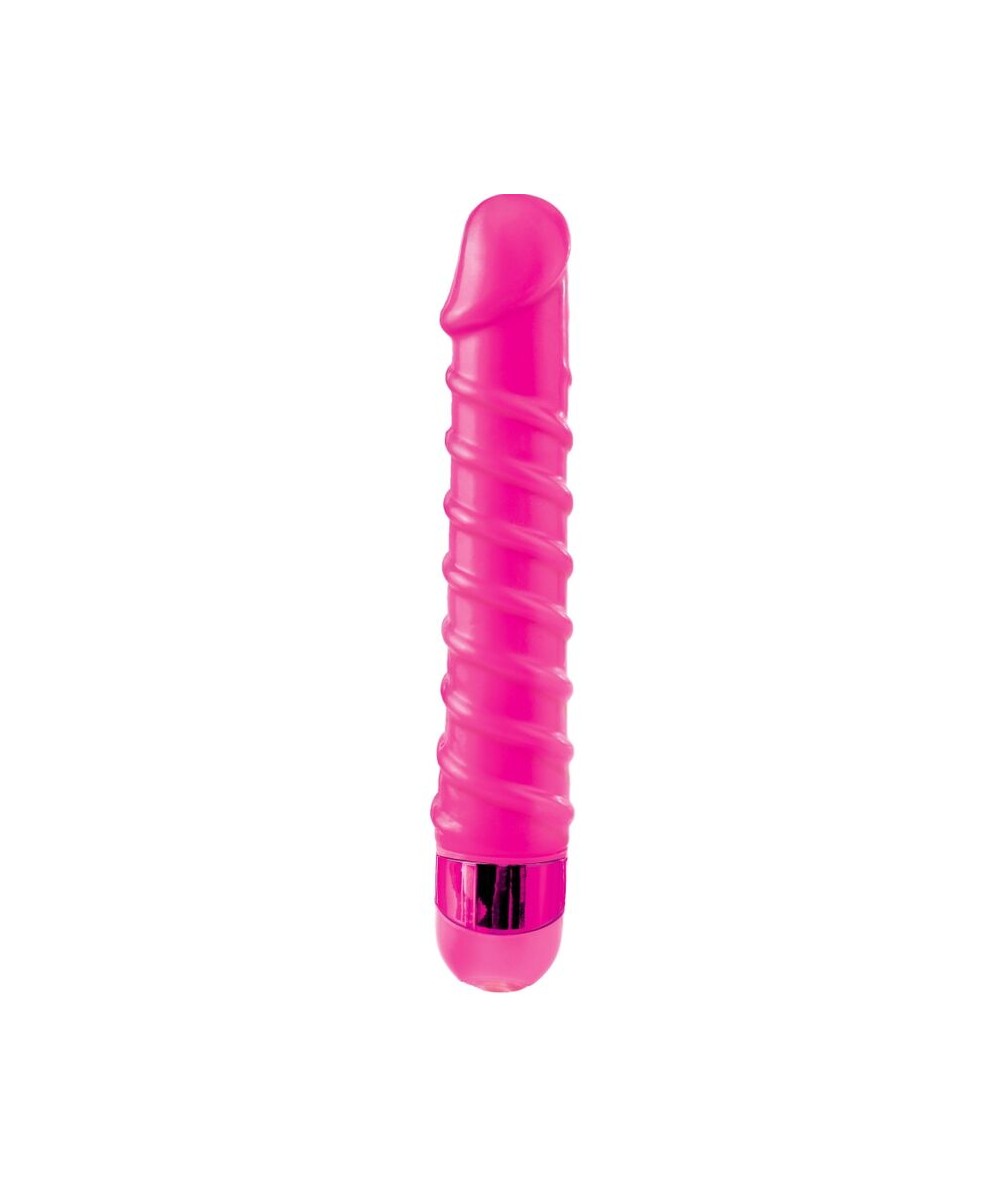 CLASSIX - MASAJEADOR VIBRADOR CANDY TWIRL 16.5 CM ROSA