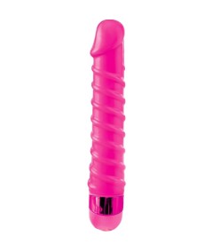 CLASSIX - MASAJEADOR VIBRADOR CANDY TWIRL 16.5 CM ROSA