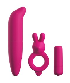 CLASSIX - KIT PARA PAREJAS CON ANILLO, BALA Y ESTIMULADOR ROSA