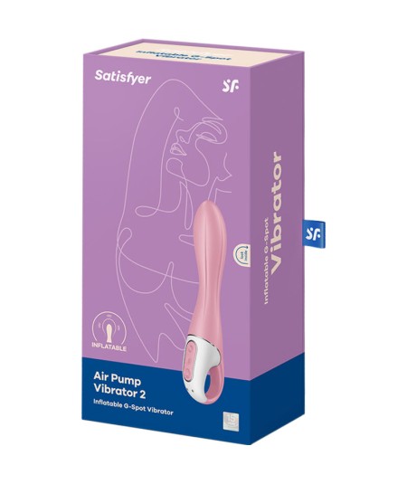 SATISFYER - AIR PUMP VIBRATOR 2 ROSA ANTIGUO