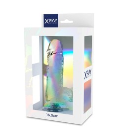 XRAY CLEAR DILDO REALISTA TRANSPARENTE 15.5CM X 3.5CM