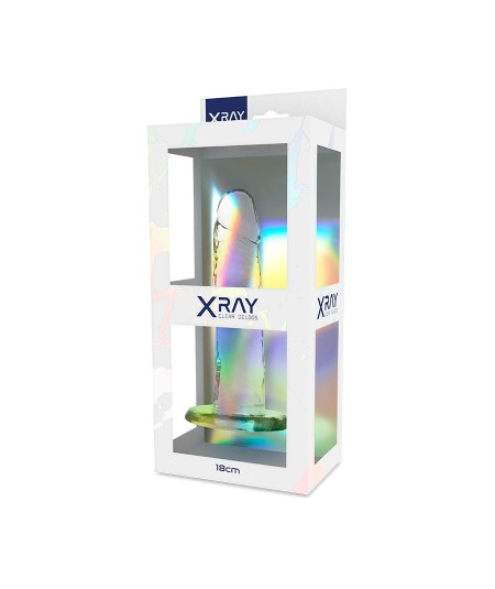 XRAY CLEAR DILDO TRANSPARENTE 18CM X 4CM