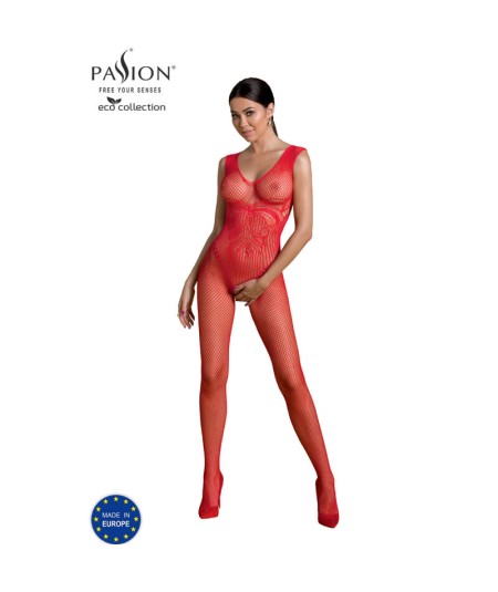 PASSION - ECO COLLECTION BODYSTOCKING ECO BS003 ROJO