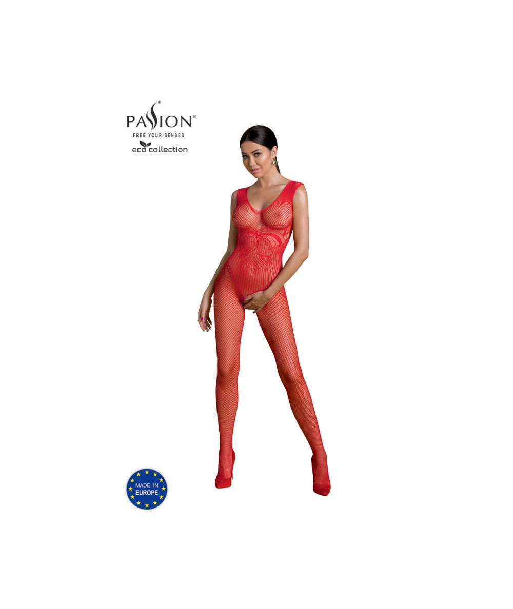 PASSION - ECO COLLECTION BODYSTOCKING ECO BS003 ROJO