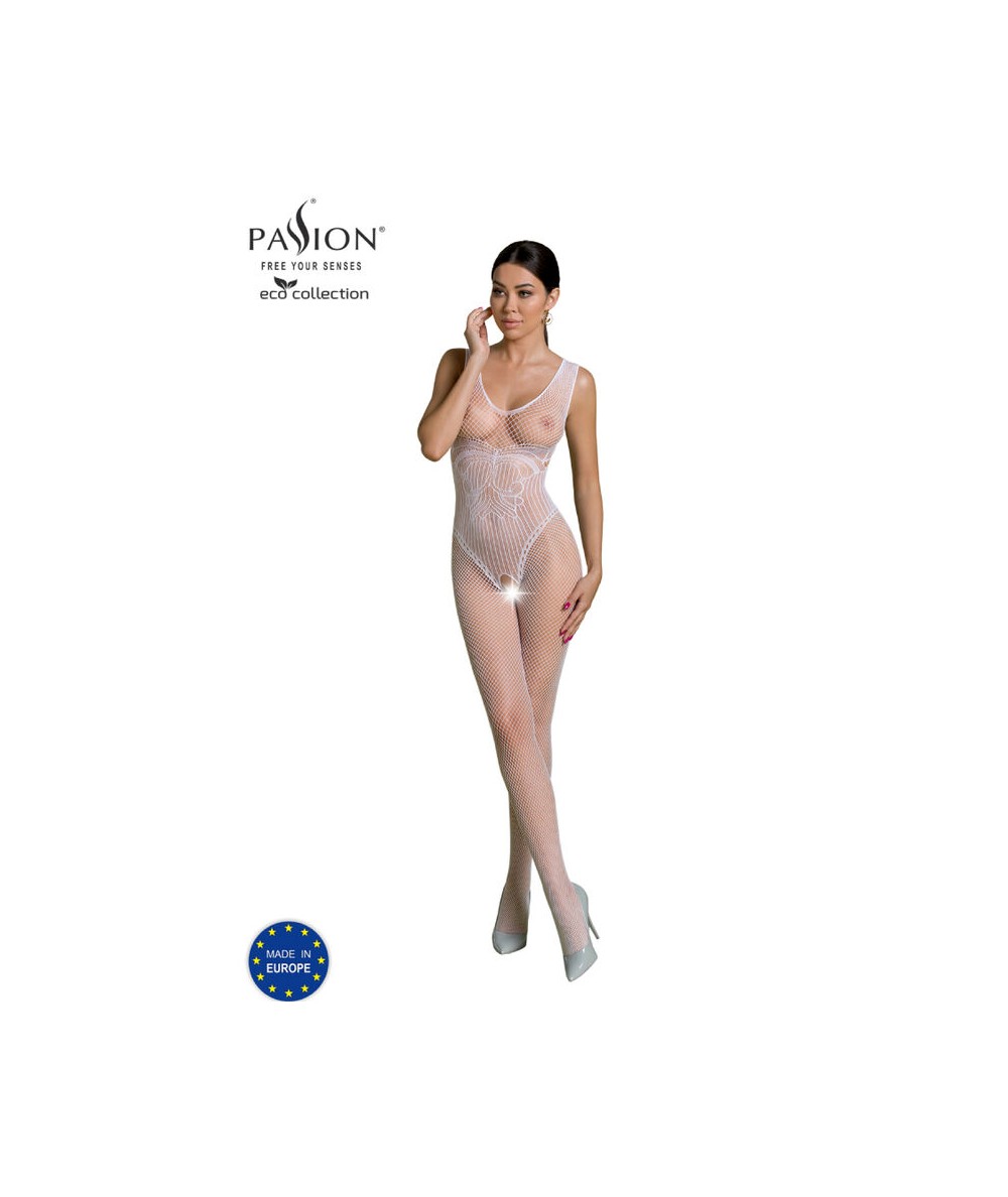 PASSION - ECO COLLECTION BODYSTOCKING ECO BS003 BLANCO