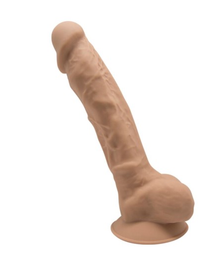 SILEXD - MODELO 1 PENE REALISTICO SILICONA PREMIUM SILEXPAN CARAMELO 23 CM