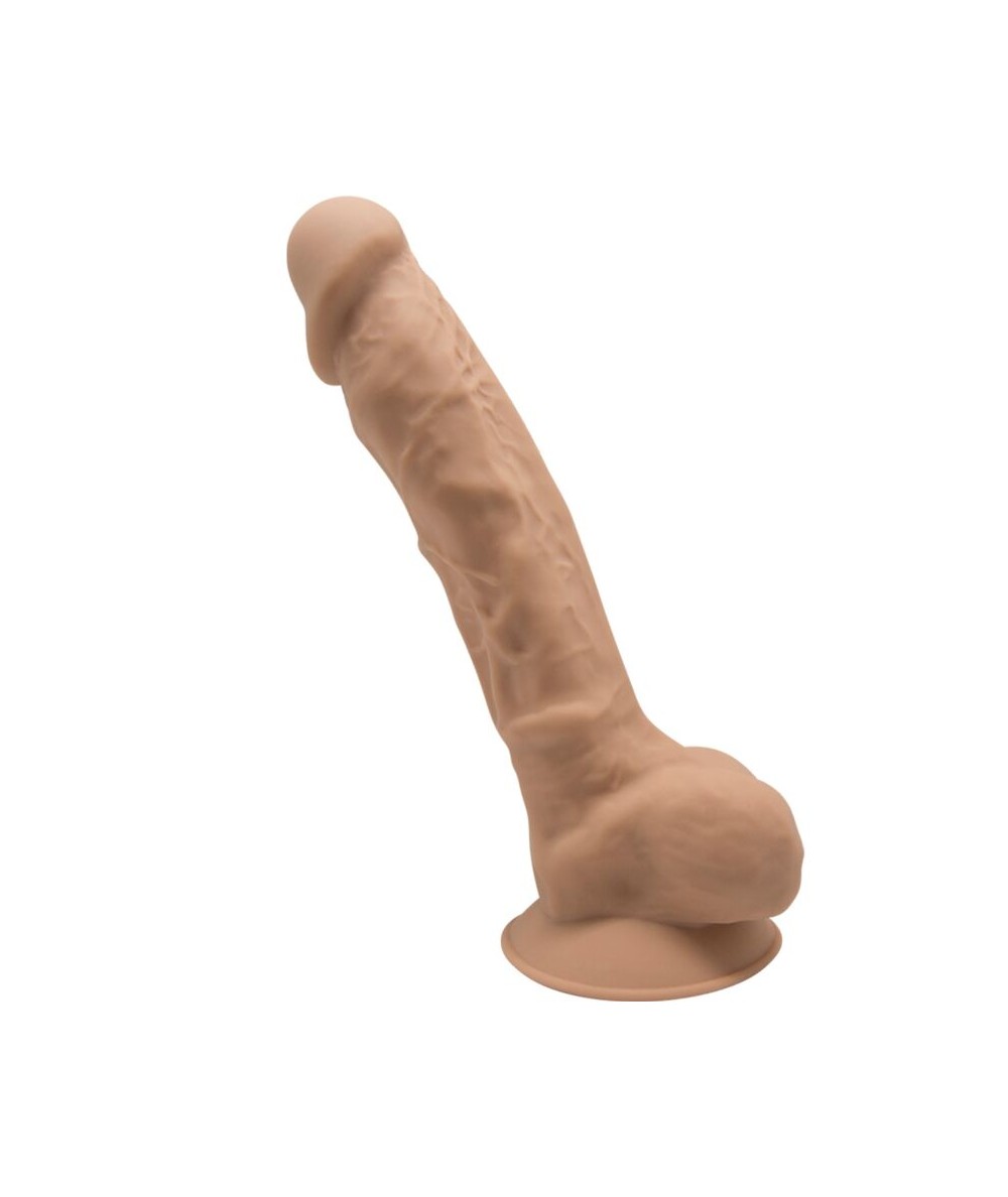 SILEXD - MODELO 1 PENE REALISTICO SILICONA PREMIUM SILEXPAN CARAMELO 23 CM