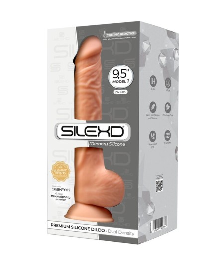 SILEXD - MODELO 1 PENE REALISTICO SILICONA PREMIUM SILEXPAN 24 CM