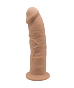 SILEXD - MODELO 2 PENE REALISTICO SILICONA PREMIUM SILEXPAN CARAMELO 23 CM