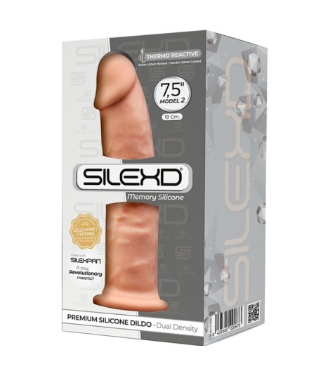 SILEXD - MODELO 2 PENE REALISTICO SILICONA PREMIUM SILEXPAN 19 CM