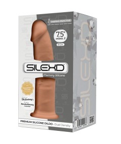 SILEXD - MODELO 2 PENE REALISTICO SILICONA PREMIUM SILEXPAN CARAMELO 19 CM