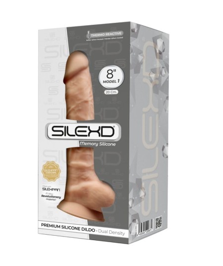 SILEXD - MODELO 1 PENE REALISTICO SILICONA PREMIUM SILEXPAN 20 CM