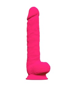 SILEXD - MODELO 1 PENE REALISTICO SILICONA PREMIUM SILEXPAN FUCSIA 38 CM