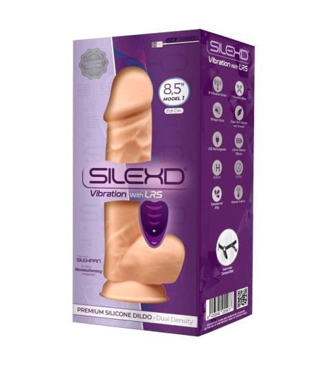 SILEXD - MODELO 1 PENE REALISTICO VIBRADOR SILICONA PREMIUM SILEXPAN CONTROL REMOTO 21.8 CM