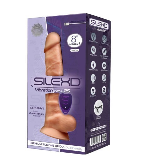 SILEXD - MODELO 1 PENE REALISTICO VIBRADOR SILICONA PREMIUM SILEXPAN CONTROL REMOTO 20 CM