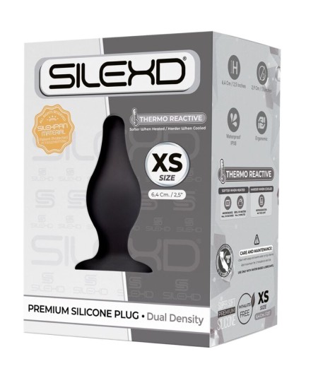 SILEXD - MODELO 2 PLUG ANAL SILICONA PREMIUM SILEXPAN PREMIUM TERMORREACTIVO TALLA XS