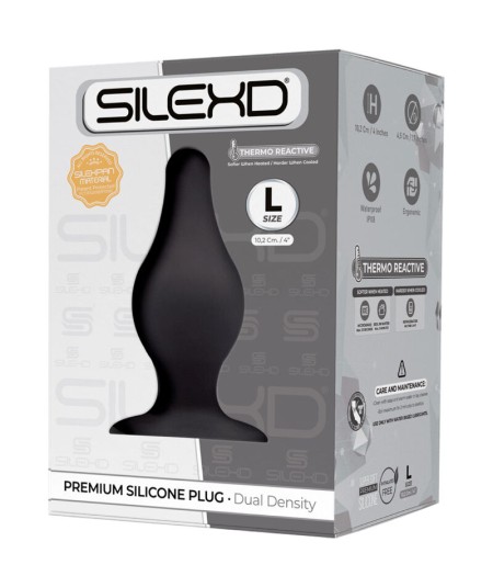 SILEXD - MODELO 2 PLUG ANAL SILICONA PREMIUM SILEXPAN PREMIUM TERMORREACTIVO TALLA L