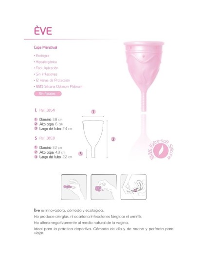 FEMINTIMATE - EVE COPA MENSTRUAL SILICONA TALLA S