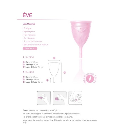 FEMINTIMATE - EVE COPA MENSTRUAL SILICONA TALLA L