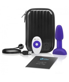 B-VIBE RIMMING CONTROL REMOTO ANAL PLUG  PETITE  LILA