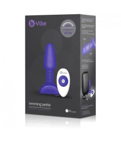 B-VIBE RIMMING CONTROL REMOTO ANAL PLUG  PETITE  LILA