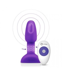 B-VIBE RIMMING CONTROL REMOTO ANAL PLUG  PETITE  LILA