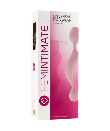 FEMINTIMATE - MASAJEADOR UNIVERSAL VIBRADOR SILICONA ROSA