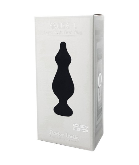 ADRIEN LASTIC - AMUSE PLUG ANAL SILICONA NEGRO TALLA L