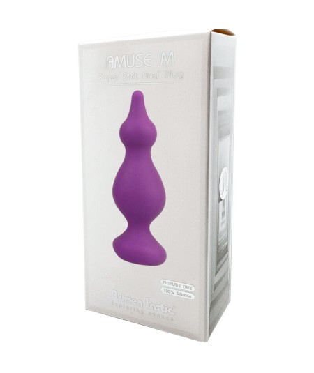 ADRIEN LASTIC - AMUSE PLUG ANAL SILICONA VIOLETA TALLA M