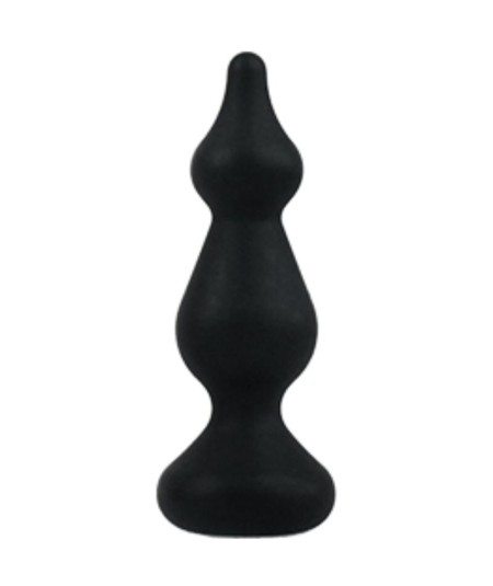 ADRIEN LASTIC - AMUSE PLUG ANAL SILICONA NEGRO TALLA S