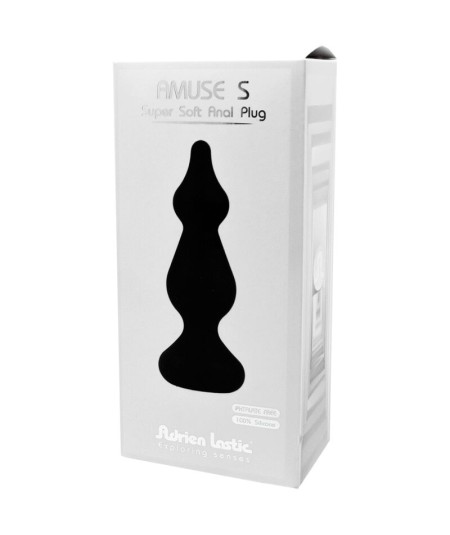 ADRIEN LASTIC - AMUSE PLUG ANAL SILICONA NEGRO TALLA S