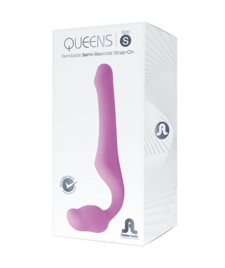 ADRIEN LASTIC - QUEENS STRAP-ON FLEXIBLE ROSA TALLA S