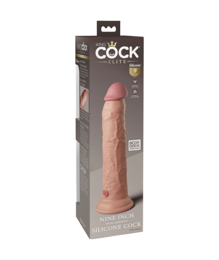 KING COCK ELITE - DILDO REALISTICO SILICONA 23 CM