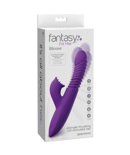 FANTASY FOR HER - ESTIMULADOR CLITORIS CON FUNCION CALOR OSCILACION Y VIBRACION VIOLETA