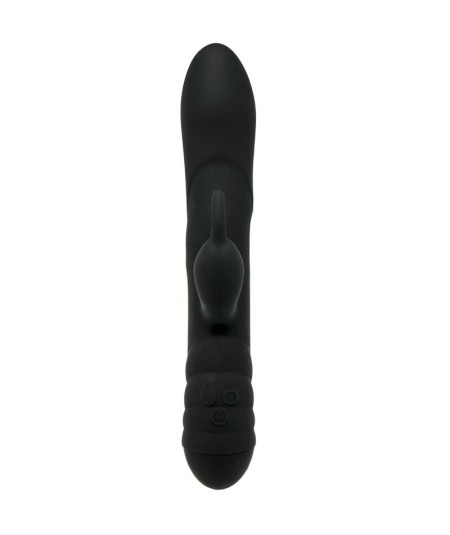 ADRIEN LASTIC - TWISTER MASAJEADOR VIBRADOR Y ROTADOR RABBIT NEGRO