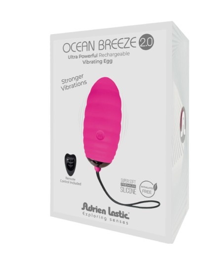 ADRIEN LASTIC - OCEAN BREEZE 2.0 HUEVO VIBRADOR RECARGABLE CONTROL REMOTO ROSA