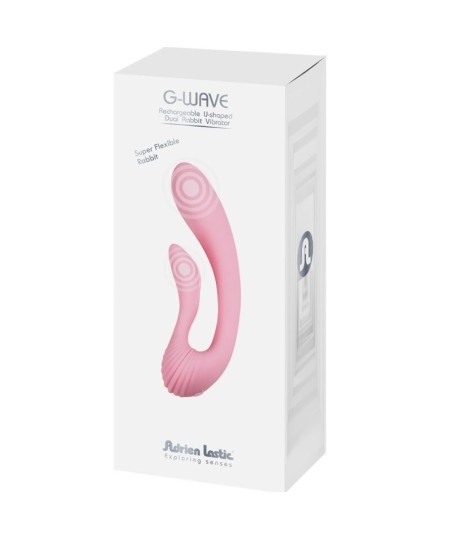 ADRIEN LASTIC - G-WAVE VIBRADOR DUAL RABBIT ROSA