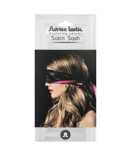 ADRIEN LASTIC - VENDA SATIN REVERSIBLE ROSA/NEGRO