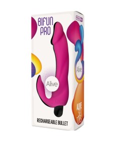 ALIVE - BIFUN PRO DILDO VIBRADOR ROSA 14.9 CM