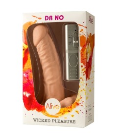 ALIVE - DR. NO PENE REALISTICO VIBRADOR 18 CM