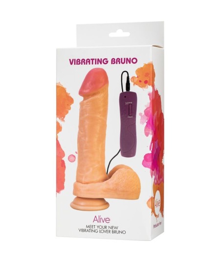 ALIVE - BRUNO PENE REALISTICO VIBRADOR 22 CM