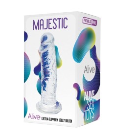 ALIVE - MAJESTIC PENE REALISTICO TRANSPARENTE 14.7 CM