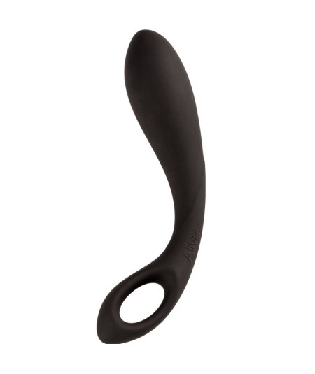 ALIVE - BLACK HEART MASAJEADOR ANAL 15 CM