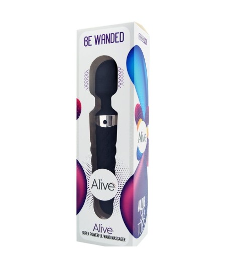 ALIVE - BE WANDED MASAJEADOR VIBRADOR NEGRO