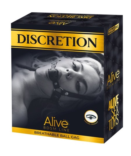 ALIVE - DISCRETION MORDAZA TRANSPIRABLE ROJO