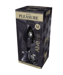 ALIVE - ANAL PLEASURE MINI PLUG METAL BLANCO TALLA M