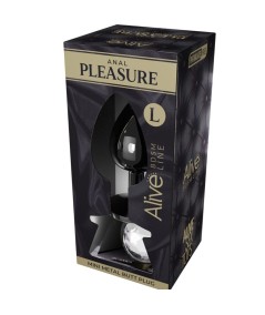 ALIVE - ANAL PLEASURE MINI PLUG METAL BLANCO TALLA L