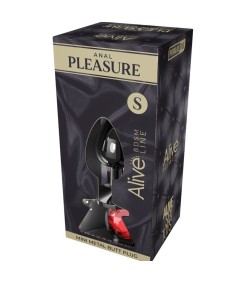 ALIVE - ANAL PLEASURE MINI PLUG METAL ROJO TALLA S