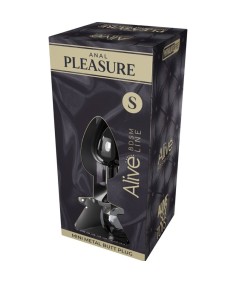 ALIVE - ANAL PLEASURE MINI PLUG METAL NEGRO TALLA S